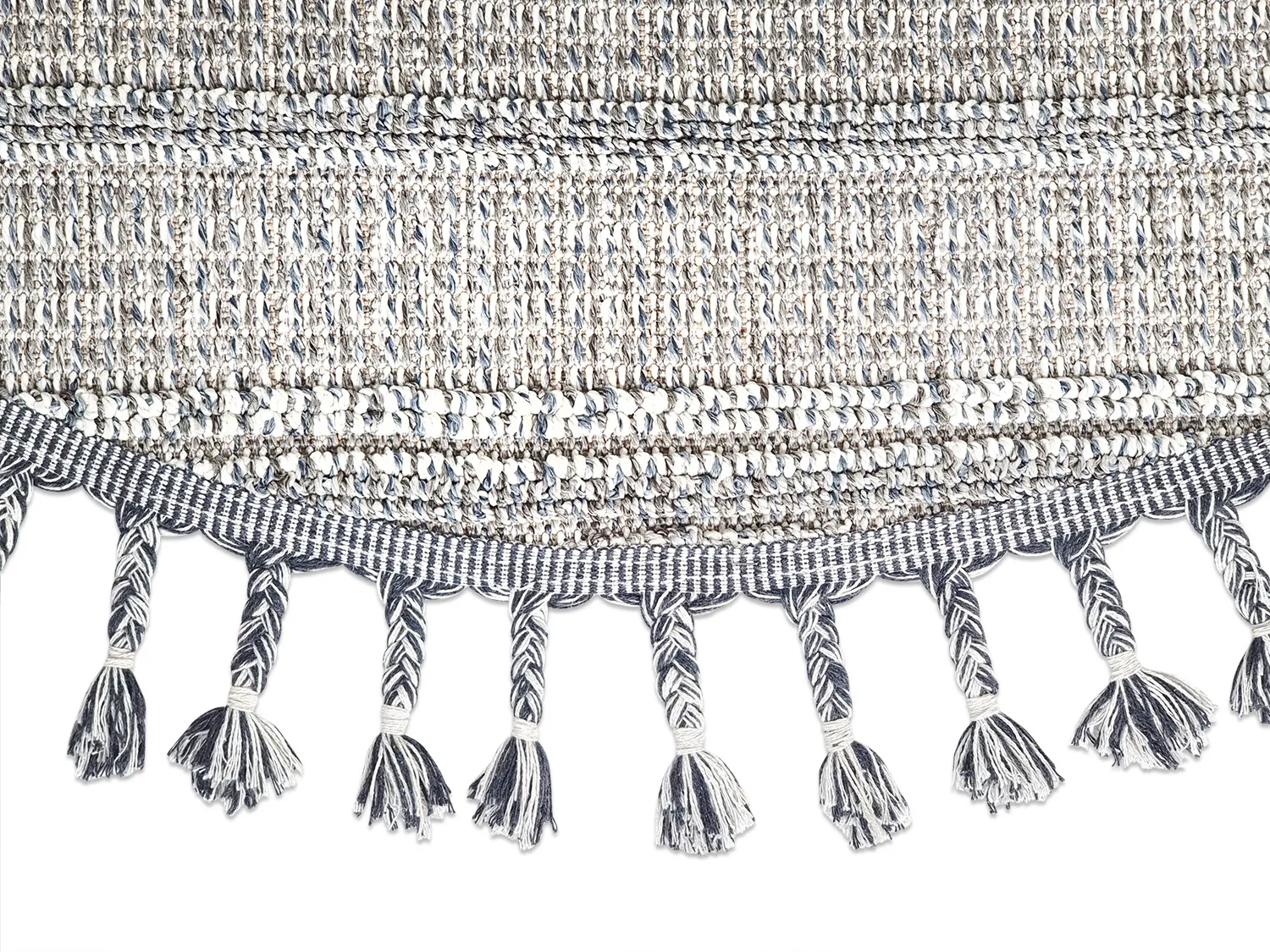 Kerek szőnyeg - Indoor/Outdoor Sofia (szürke/kék)