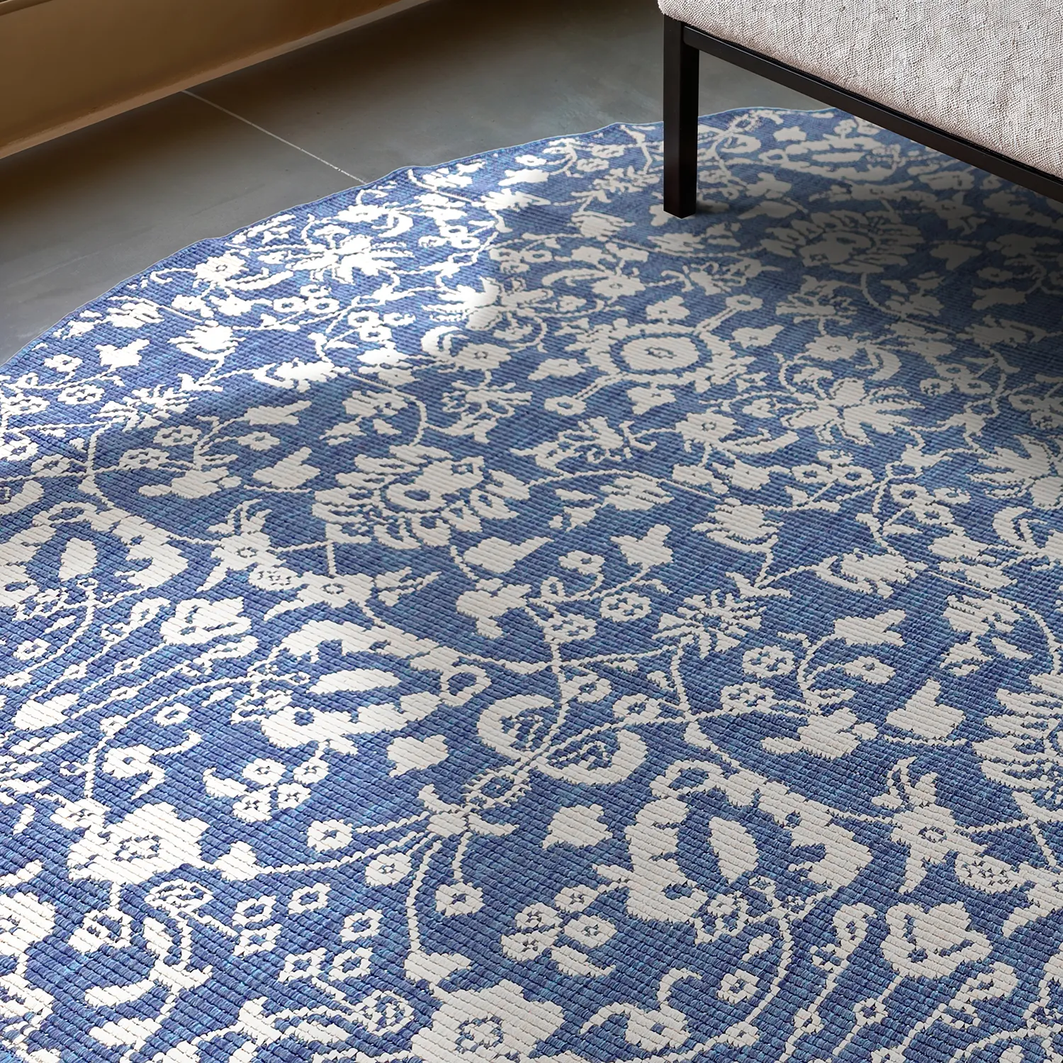 Kerek szőnyeg - Brussels Ocean (kék)