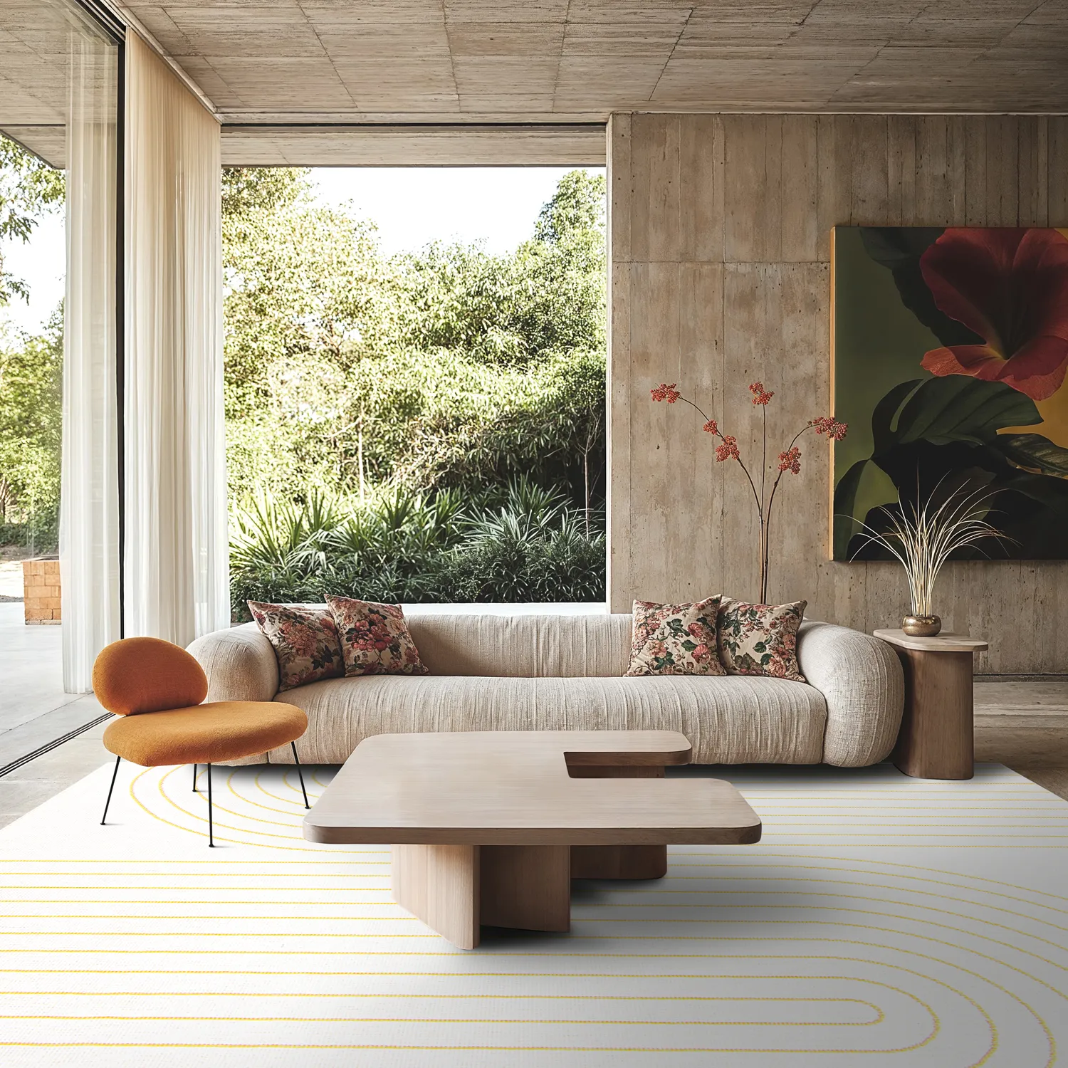 Beltéri és kültéri szőnyeg - Gordo (sárga)