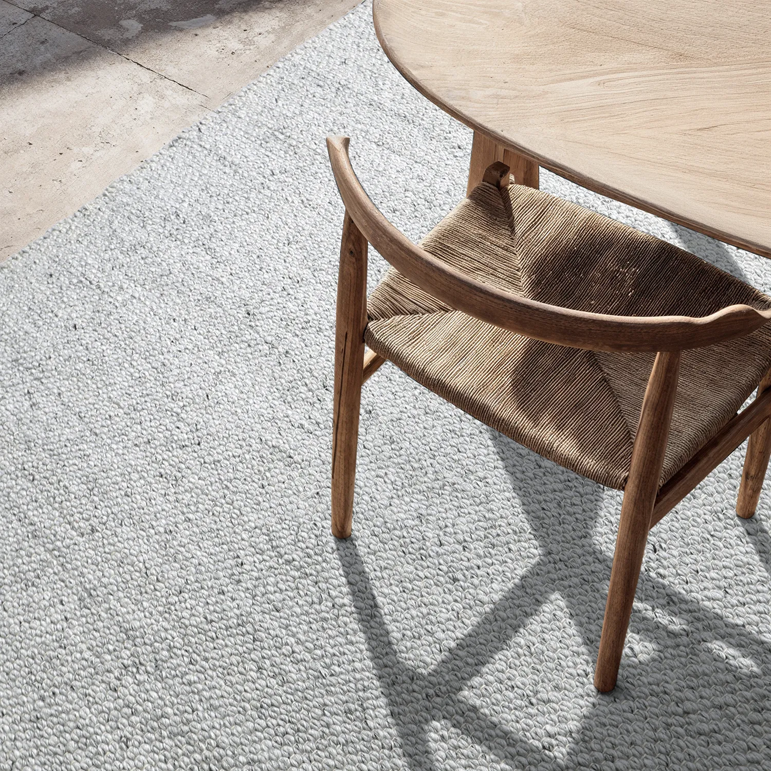 Beltéri és kültéri szőnyeg - Arco Wool Look (szürke/bézs)