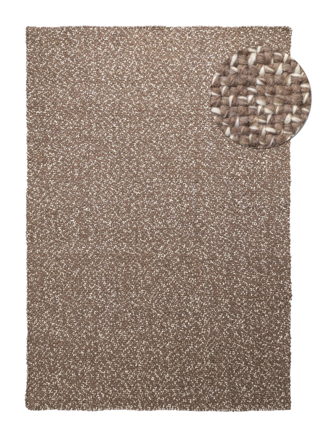 Beltéri és kültéri szőnyeg - Orta Wool Look (barna)