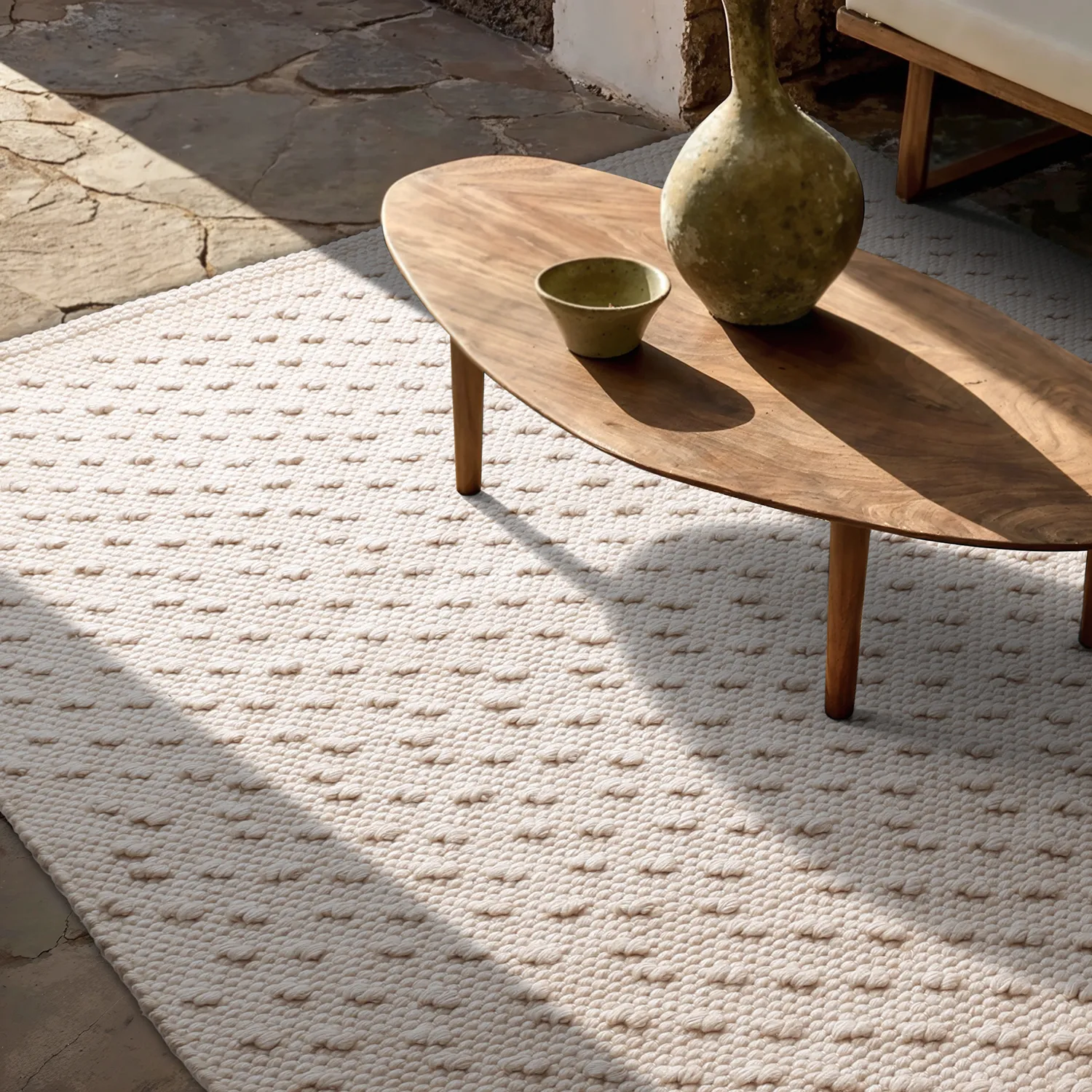 Beltéri és kültéri szőnyeg - Todi Wool Look (krém)