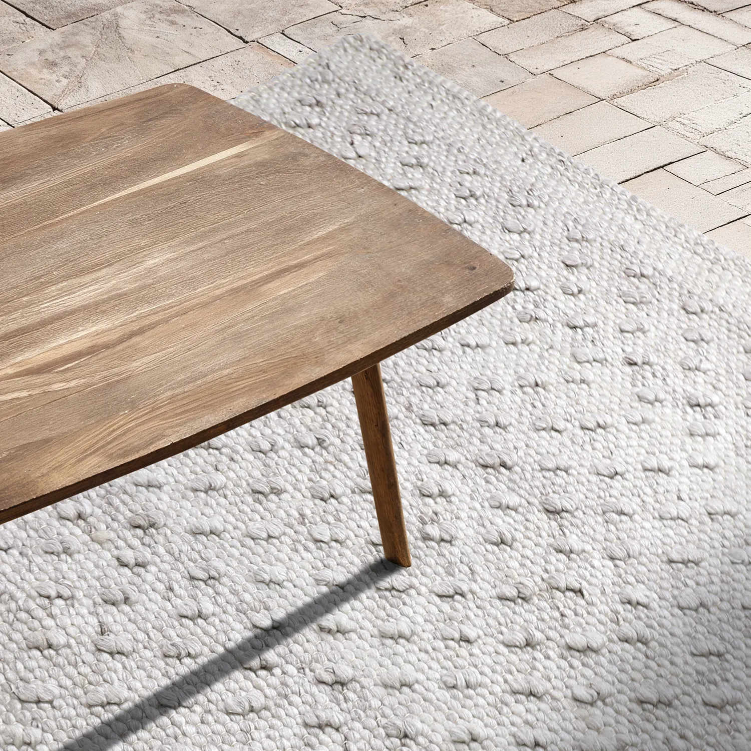 Beltéri és kültéri szőnyeg - Todi Wool Look (szürke/bézs)