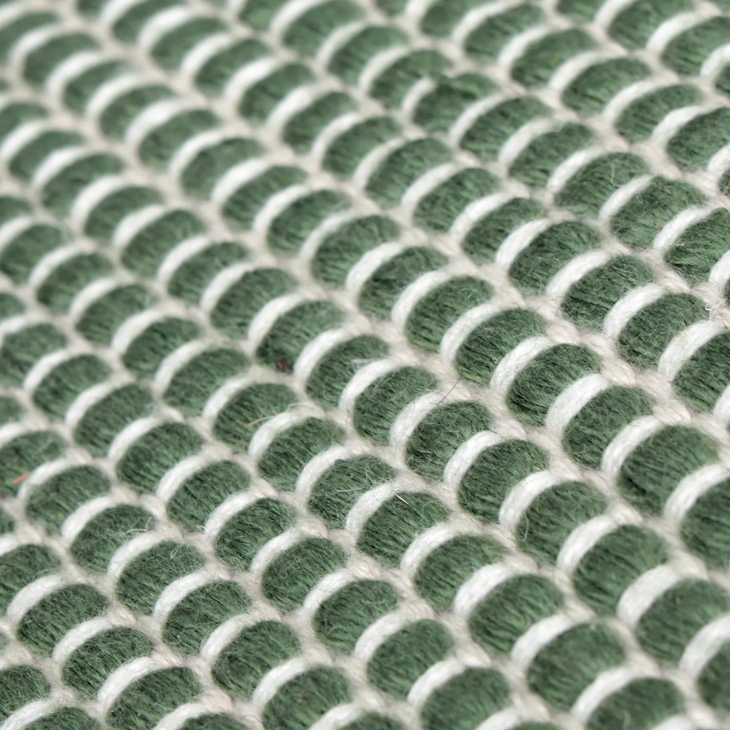 Beltéri és kültéri szőnyeg - Coastal Wool Look (zöld/fehér)