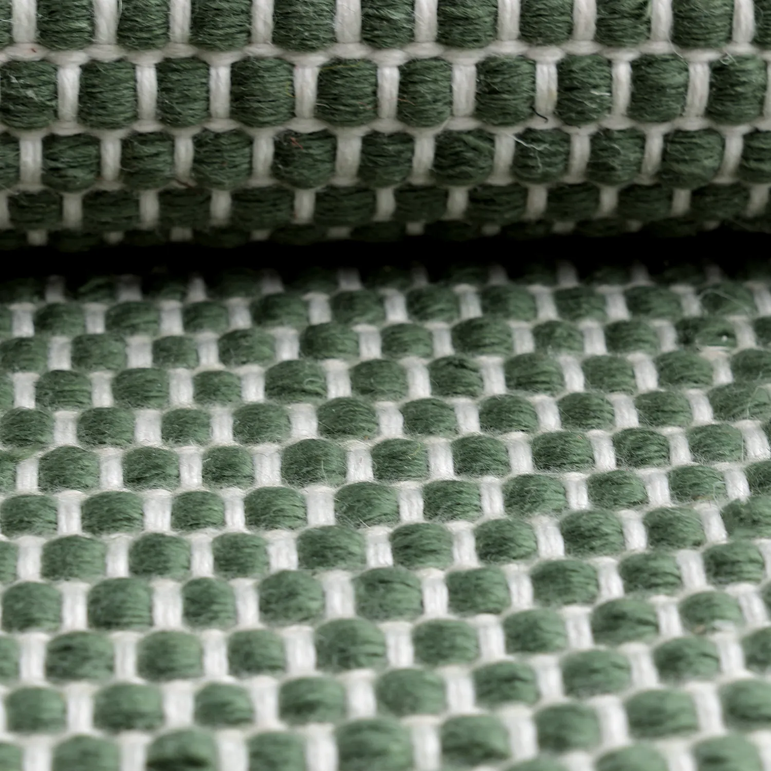 Beltéri és kültéri szőnyeg - Coastal Wool Look (zöld/fehér)
