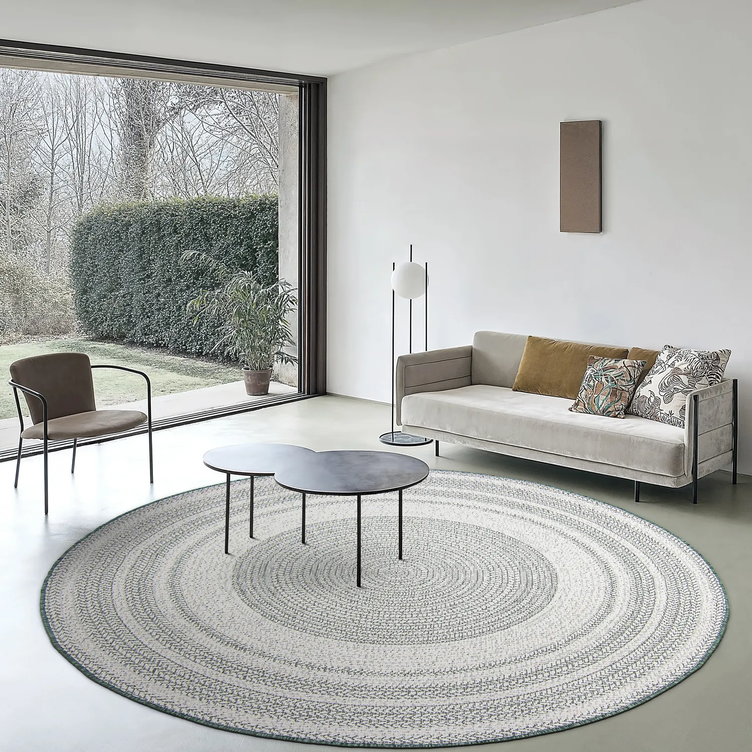 Kerek szőnyeg - Indoor/Outdoor Angus (zöld)