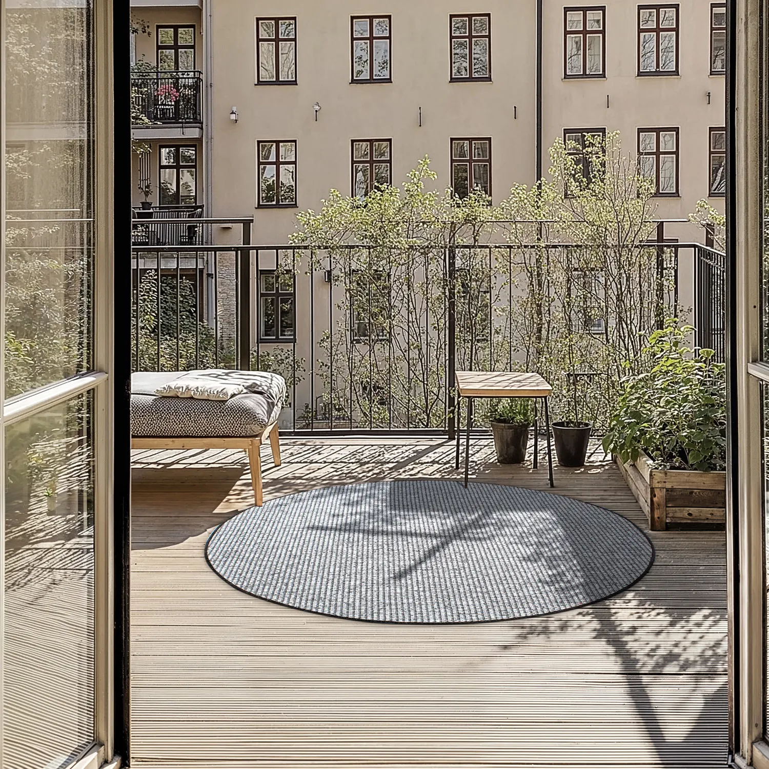 Kerek szőnyeg - Bergen (antracit)