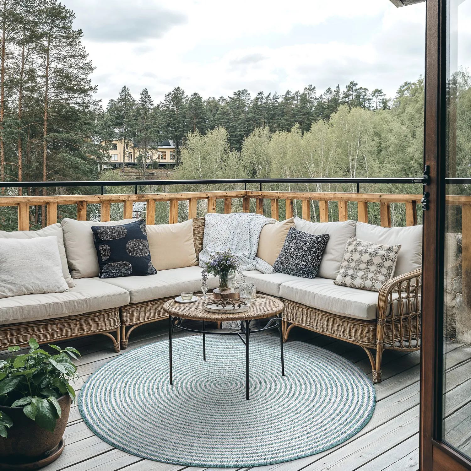 Kerek szőnyeg - Ferragudo (zöld)