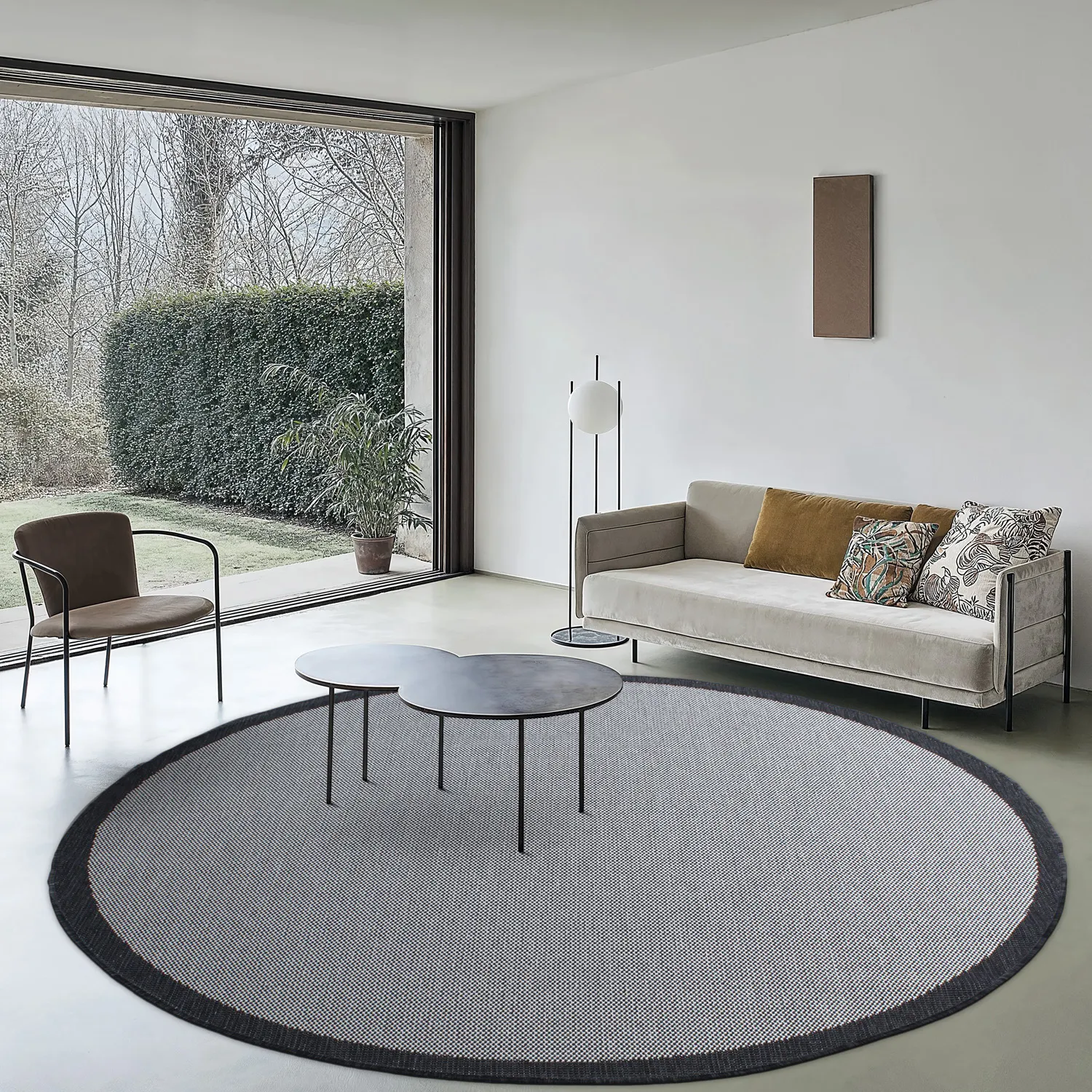 Kerek szőnyeg - Sortelha (fekete)