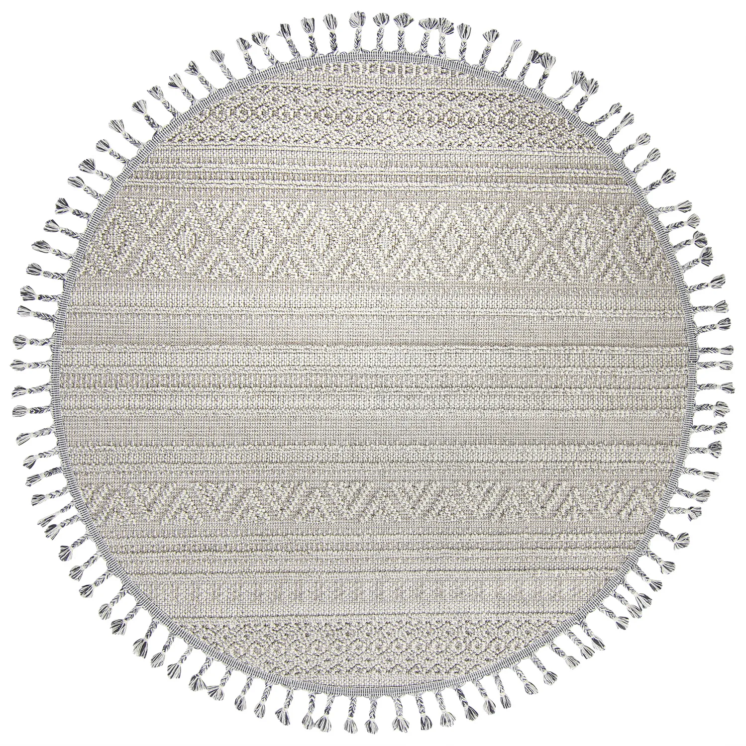 Kerek szőnyeg - Indoor/Outdoor Athena (szürke)