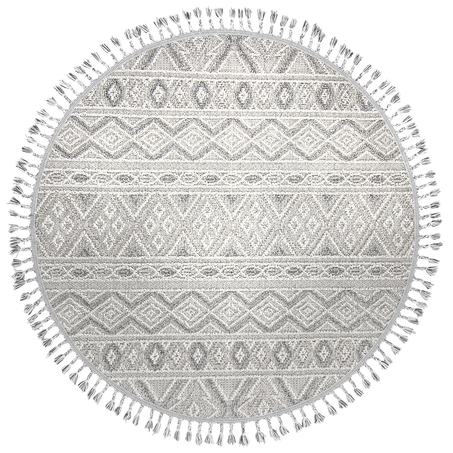 Kerek szőnyeg - Indoor/Outdoor Holland (szürke)