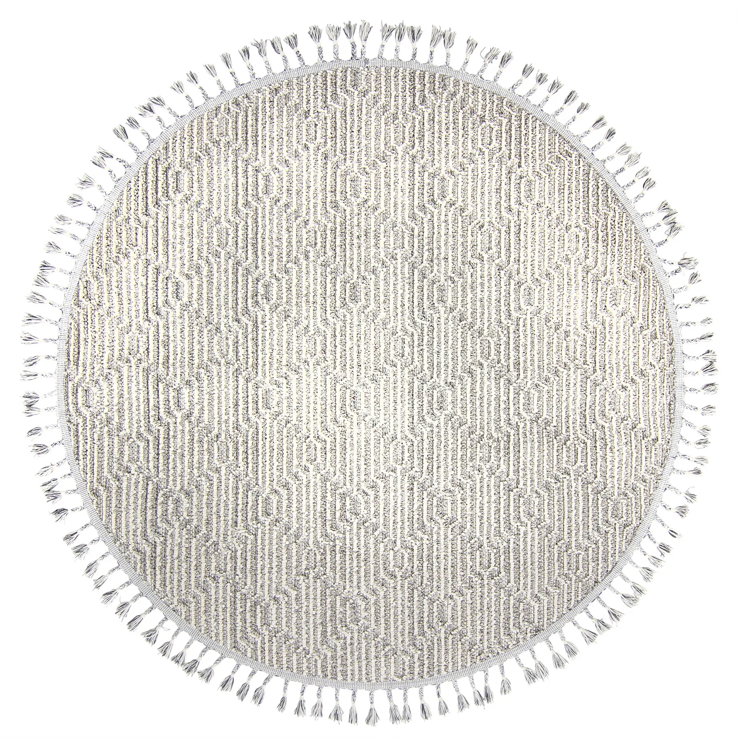 Kerek szőnyeg - Indoor/Outdoor Jordan (szürke)