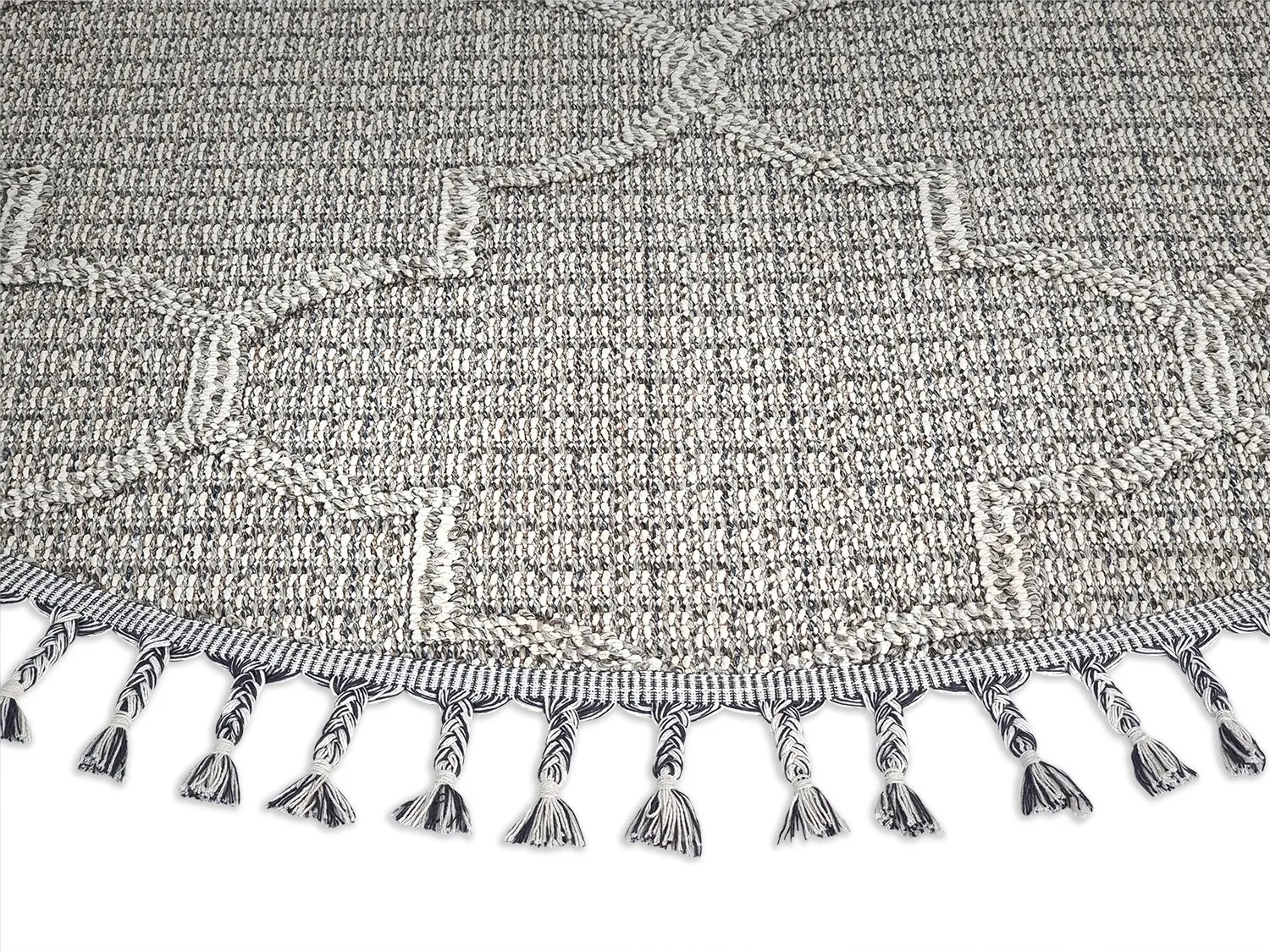 Kerek szőnyeg - Indoor/Outdoor Santos (szürke)