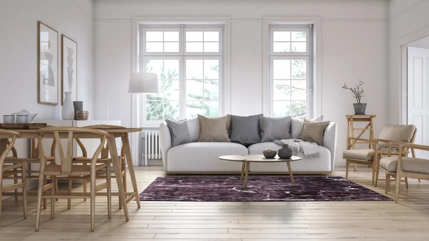 Wilton szőnyeg - Vieste (fekete/fehér)