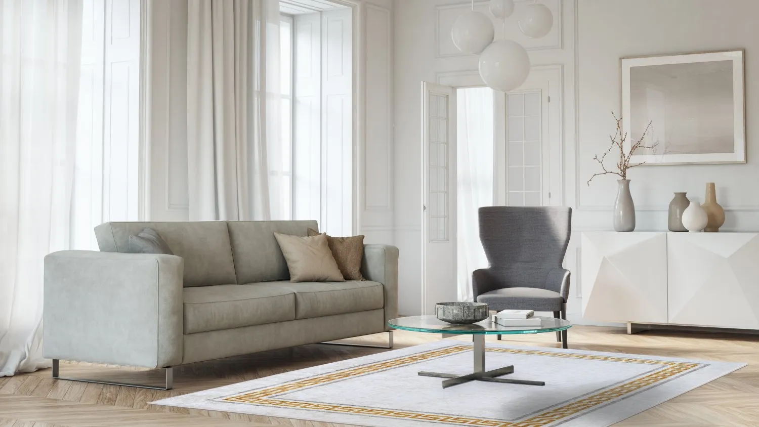 Wilton szőnyeg - Egiali (szürke)