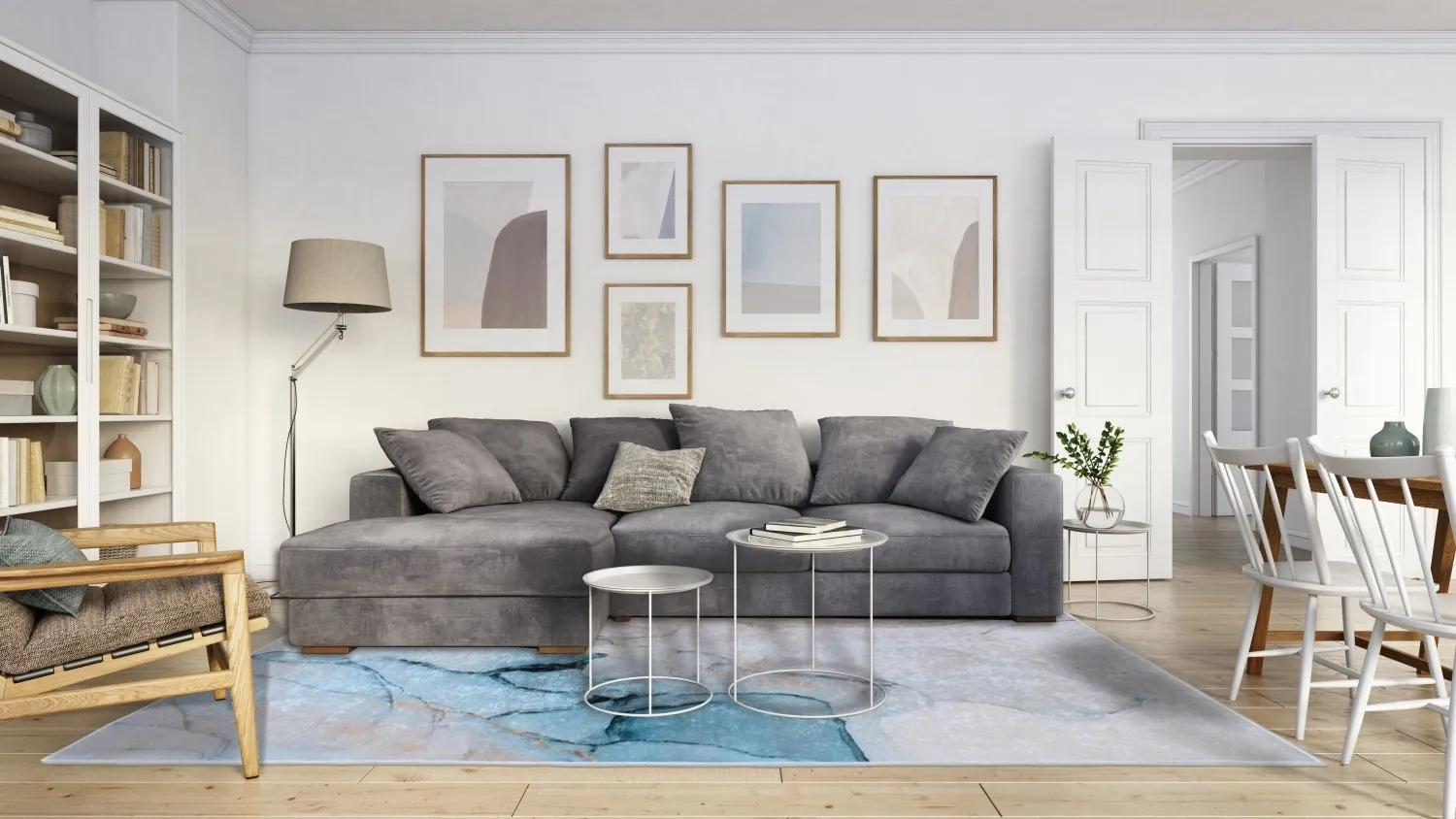 Wilton szőnyeg - Koloa (kék)