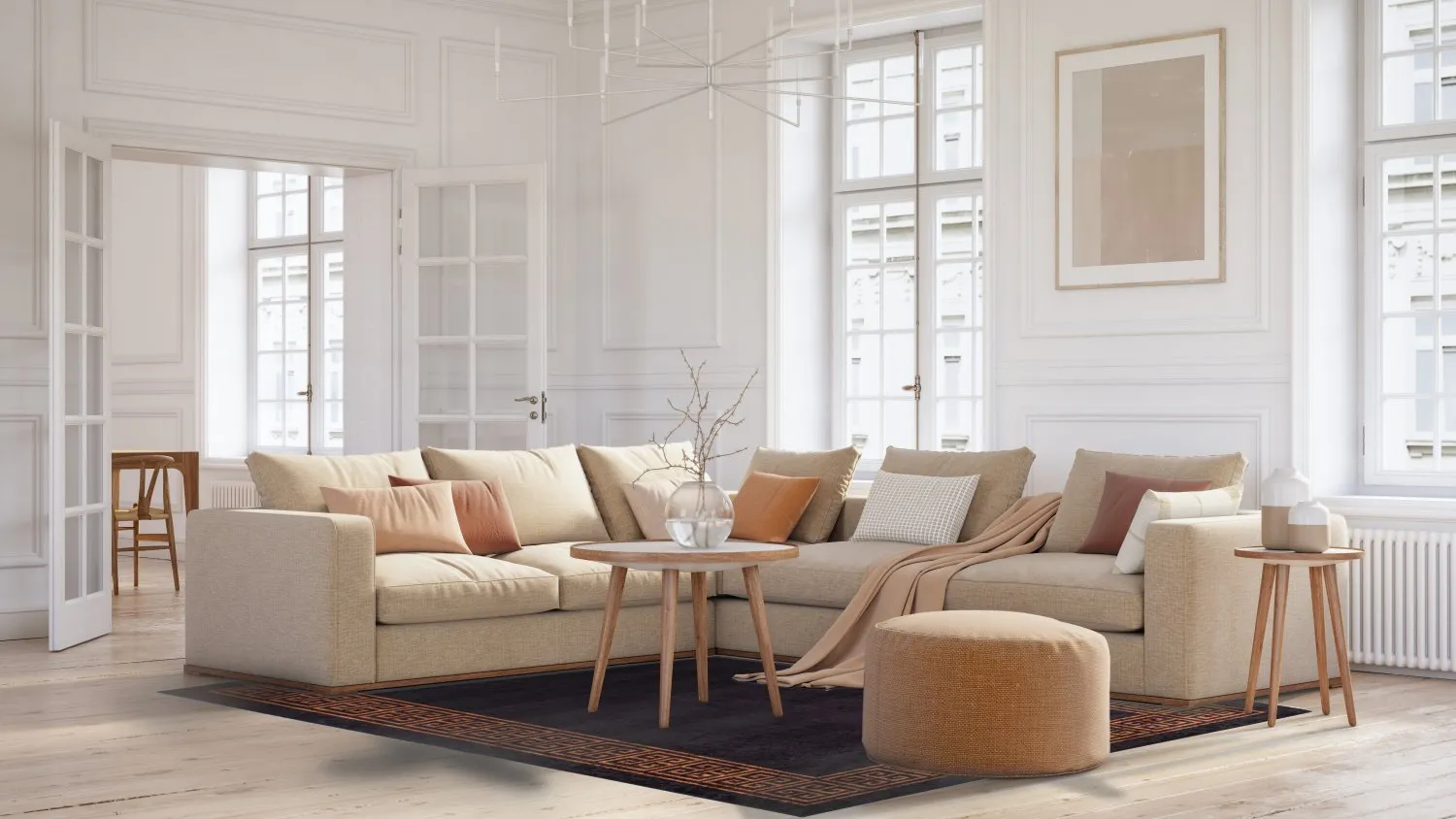 Wilton szőnyeg - Kuba (fekete/barna)