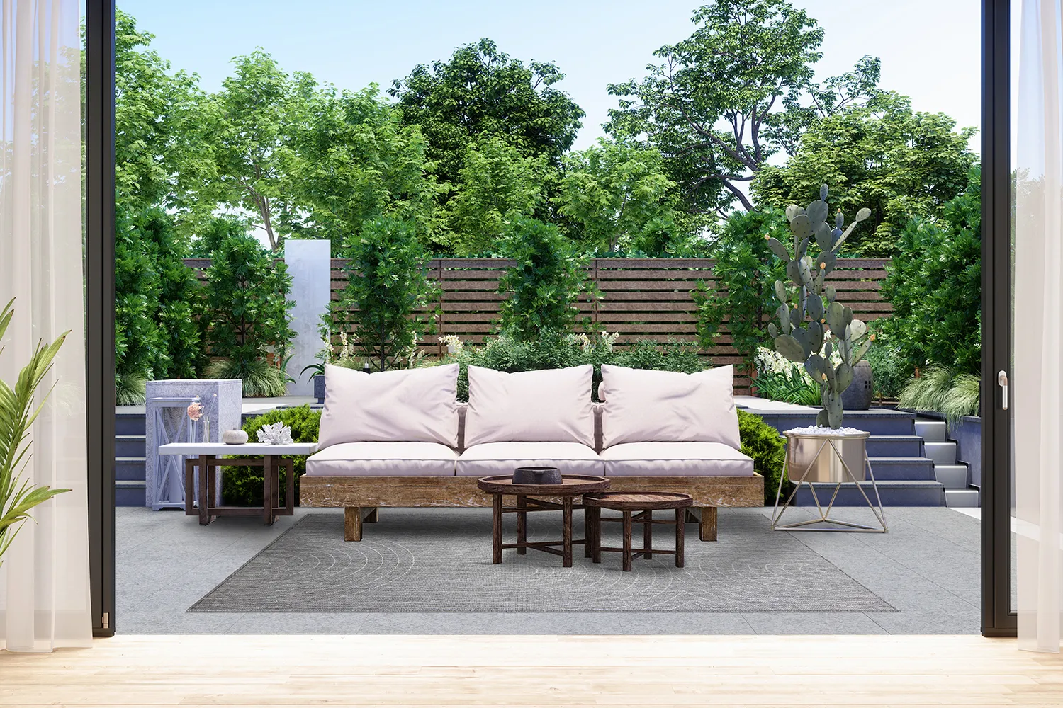 Beltéri és kültéri szőnyeg - Hayden (szürke)