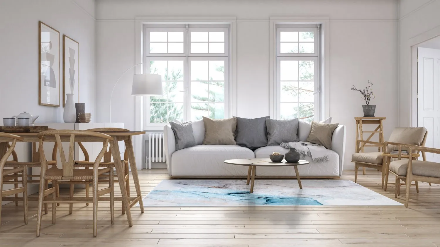 Wilton szőnyeg - Koloa (kék)