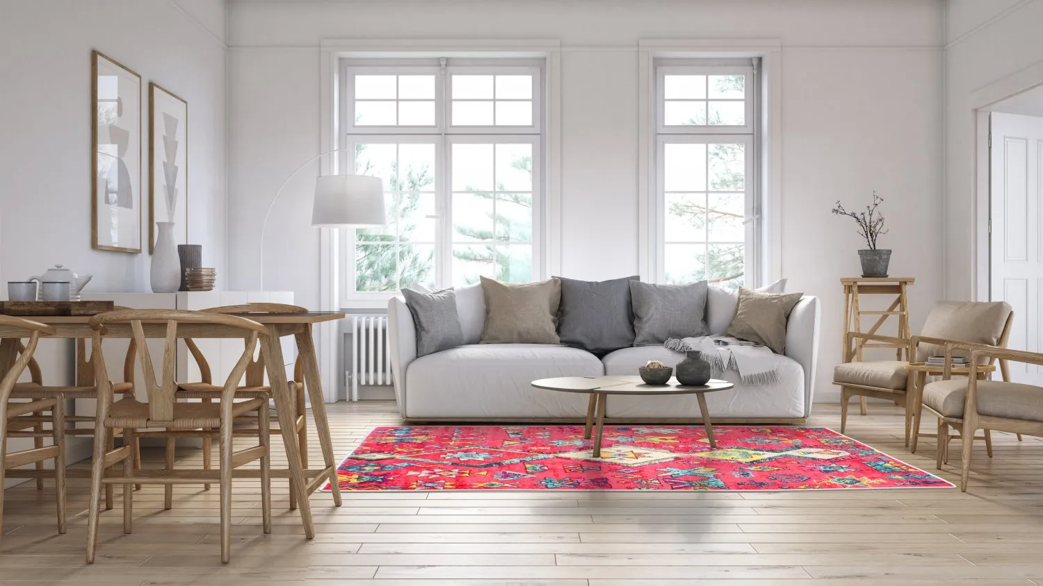 Wilton szőnyeg - Misare (rózsaszín/többszínű)