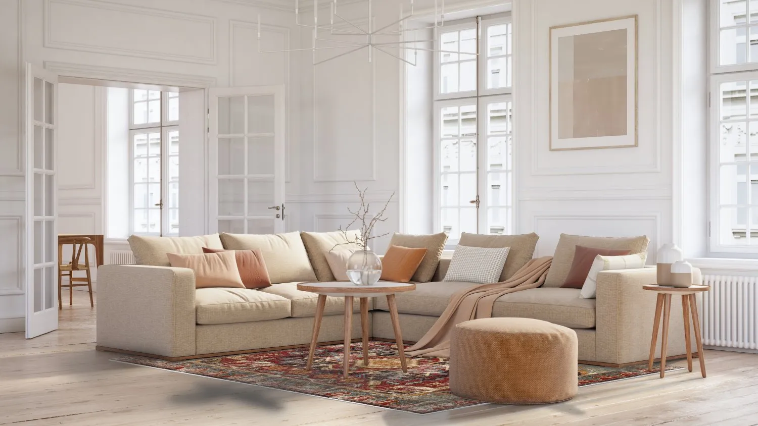 Wilton szőnyeg - Idri (piros/többszínű)