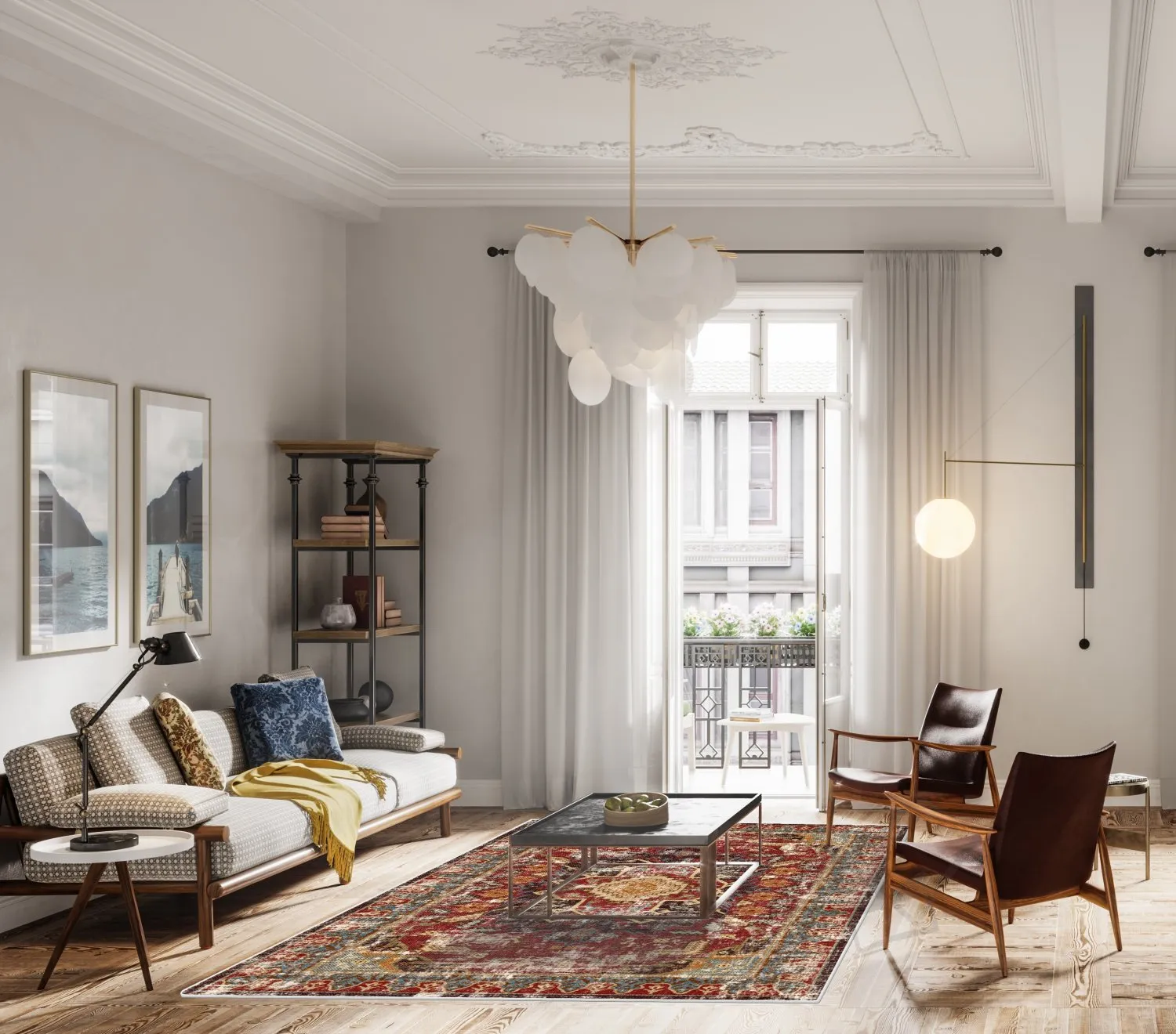 Wilton szőnyeg - Idri (piros/többszínű)