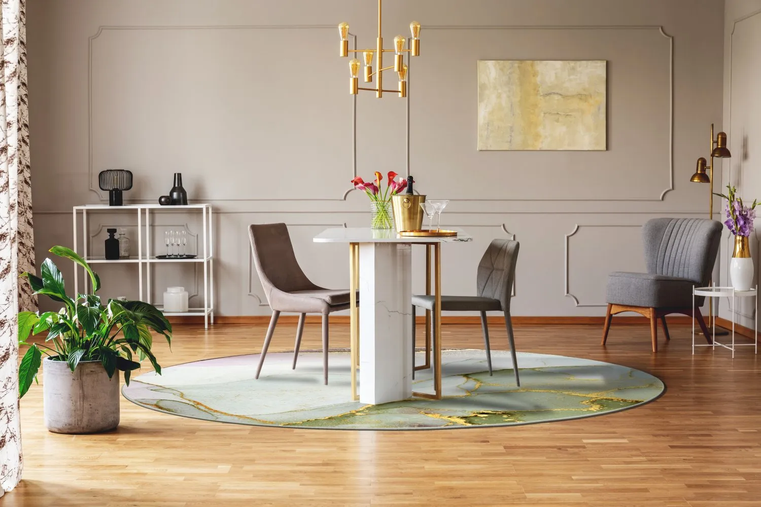 Kerek szőnyeg - Livata (többszínű)