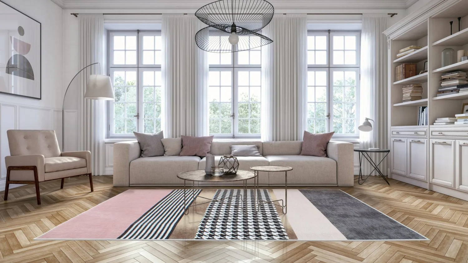 Wilton szőnyeg - Esme (rózsaszín/többszínű)