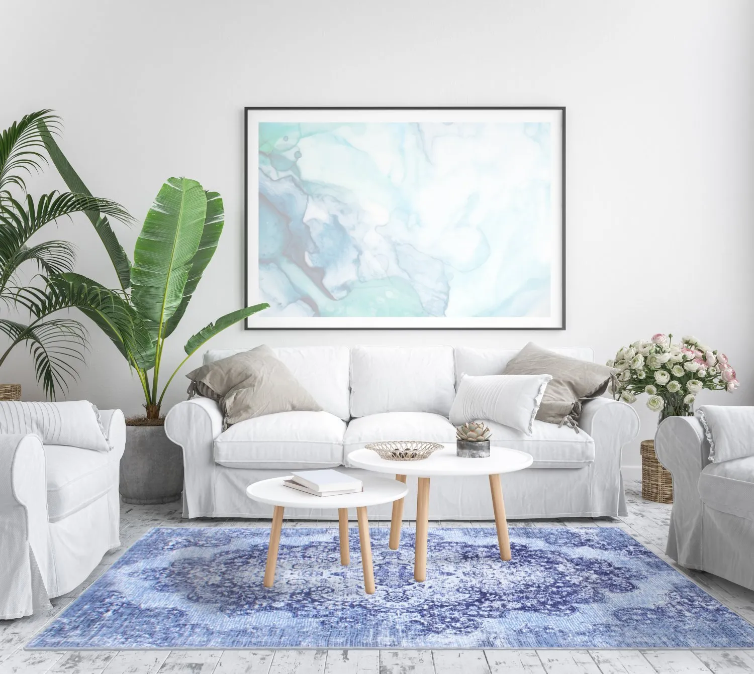 Wilton szőnyeg - Badem (kék)