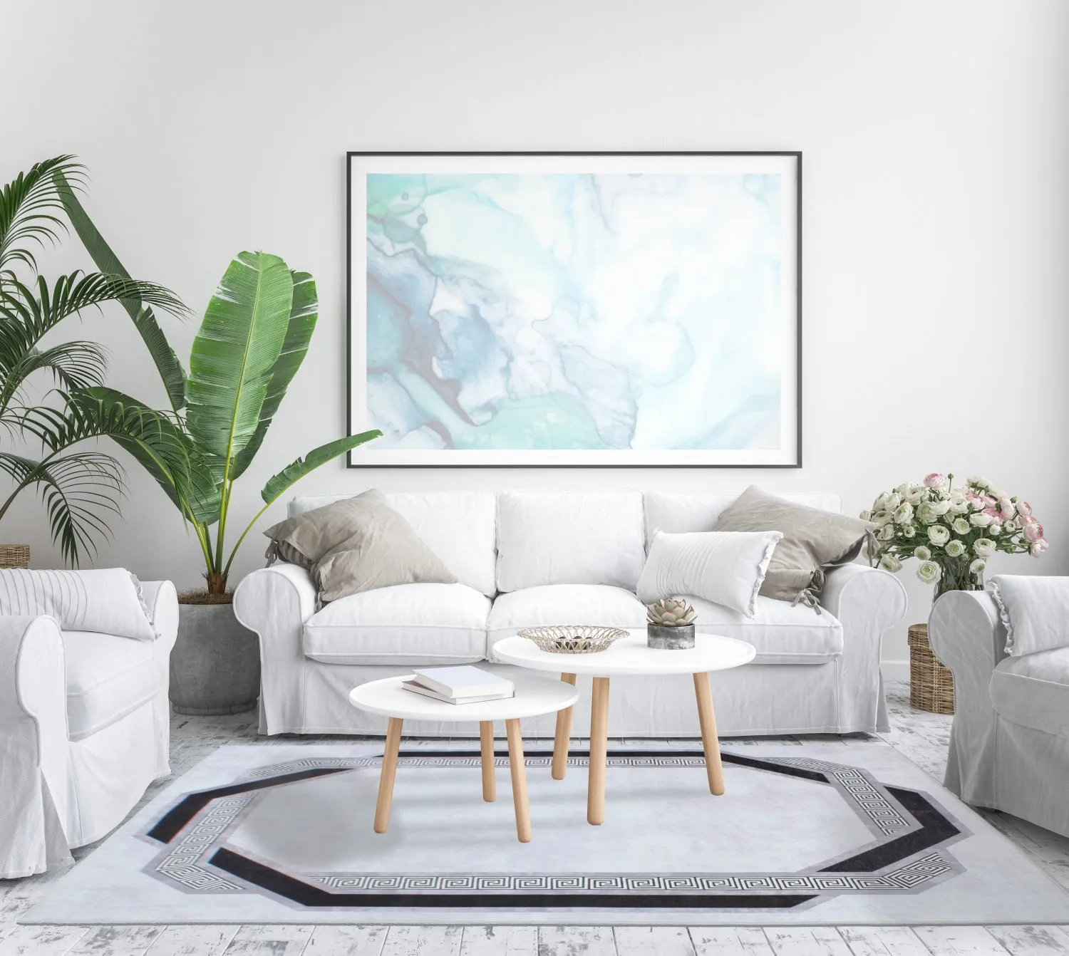 Wilton szőnyeg - Olympia (fekete/fehér)