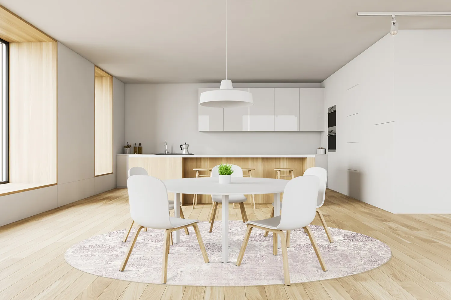 Kerek szőnyeg - Abyar (rózsaszín)