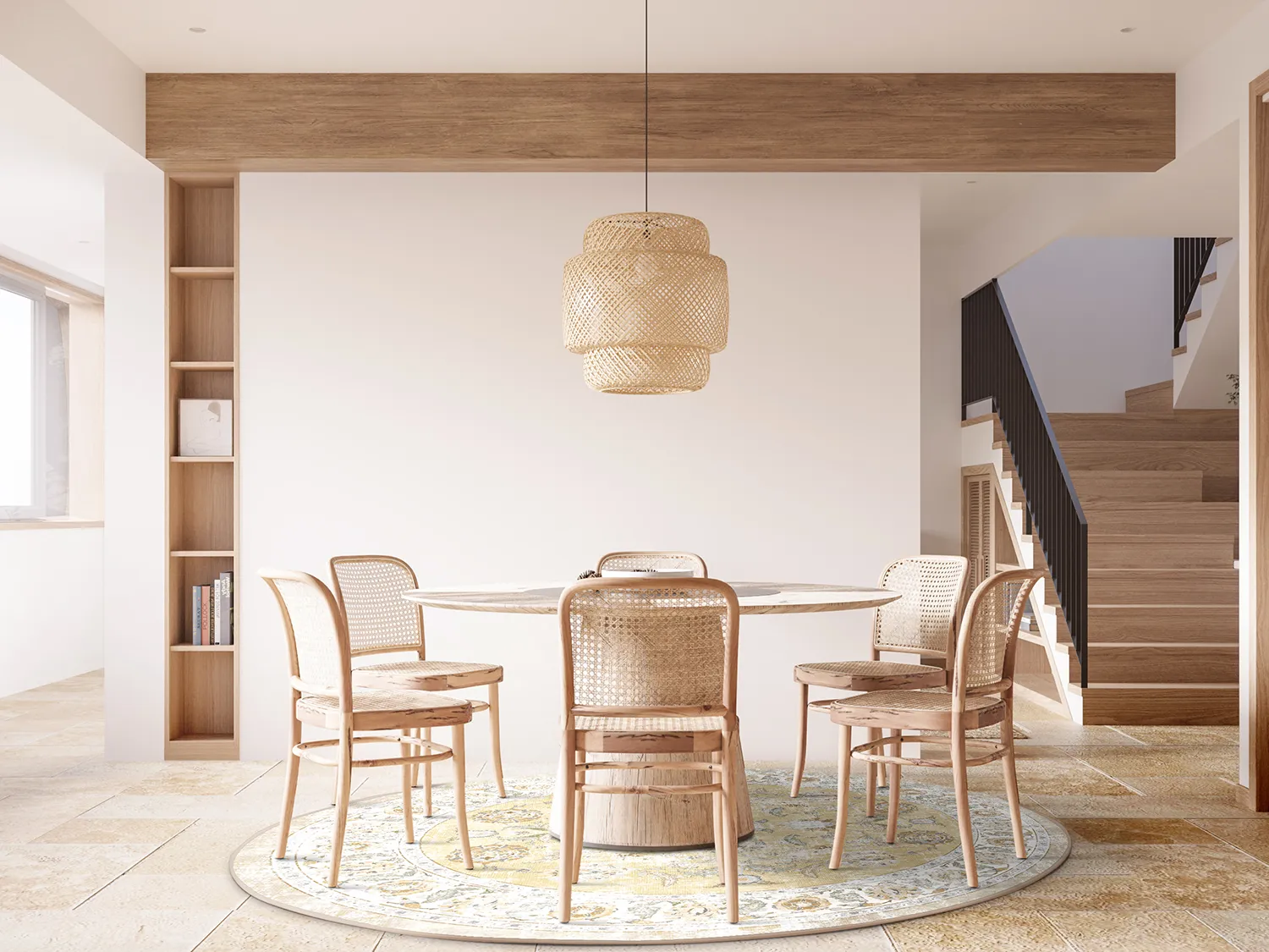 Kerek szőnyeg - Adeleine (okker)