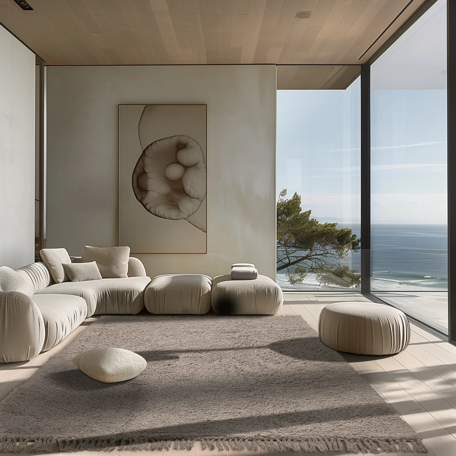 Shaggy szőnyeg - Alba Natural Cotton Shaggy (tópszín)