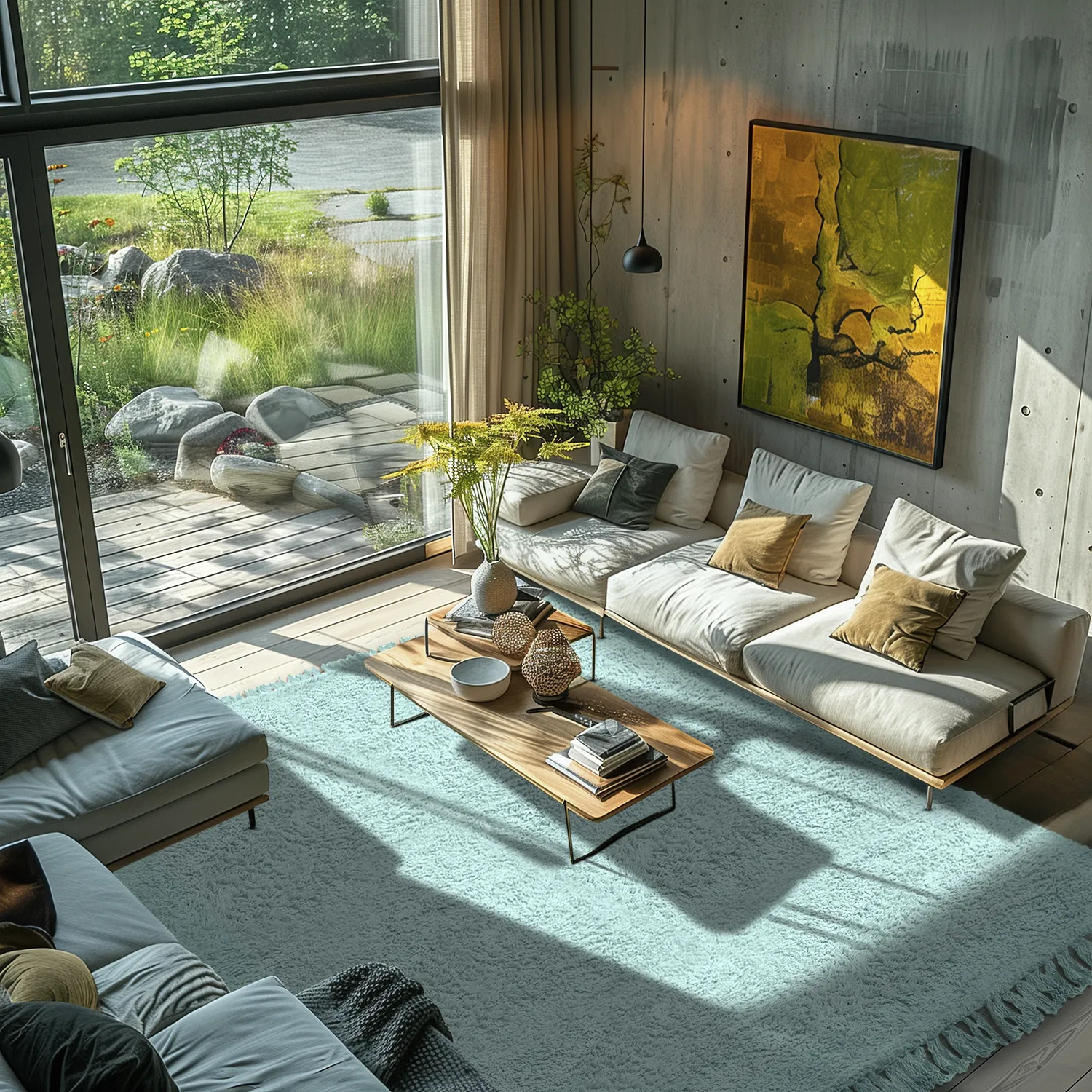 Shaggy szőnyeg - Alba Natural Cotton Shaggy (türkiz)