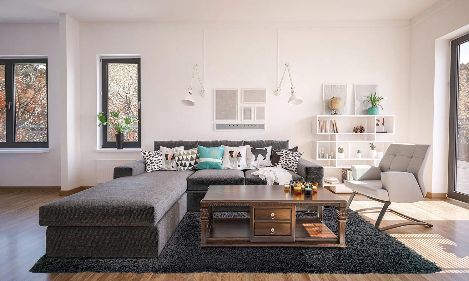 Shaggy szőnyeg - Antuco (sötétszürke)