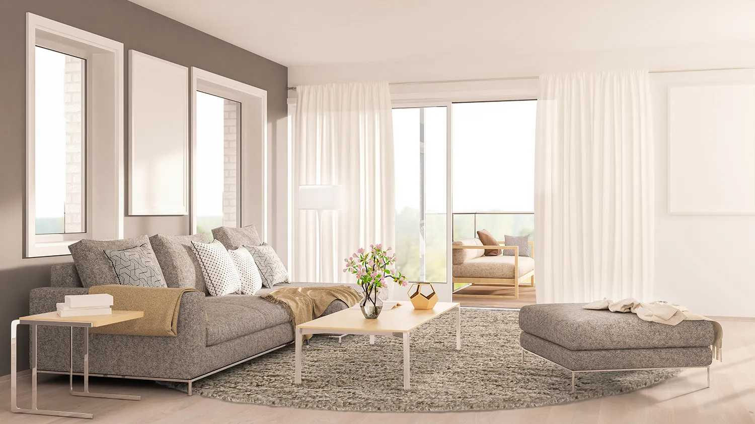 Kerek szőnyegek - Antuco (barna)