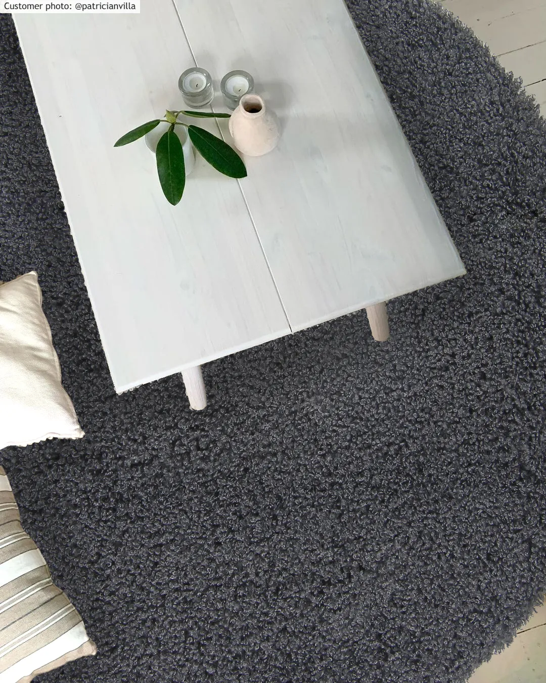 Kerek szőnyegek - Antuco (sötétszürke)