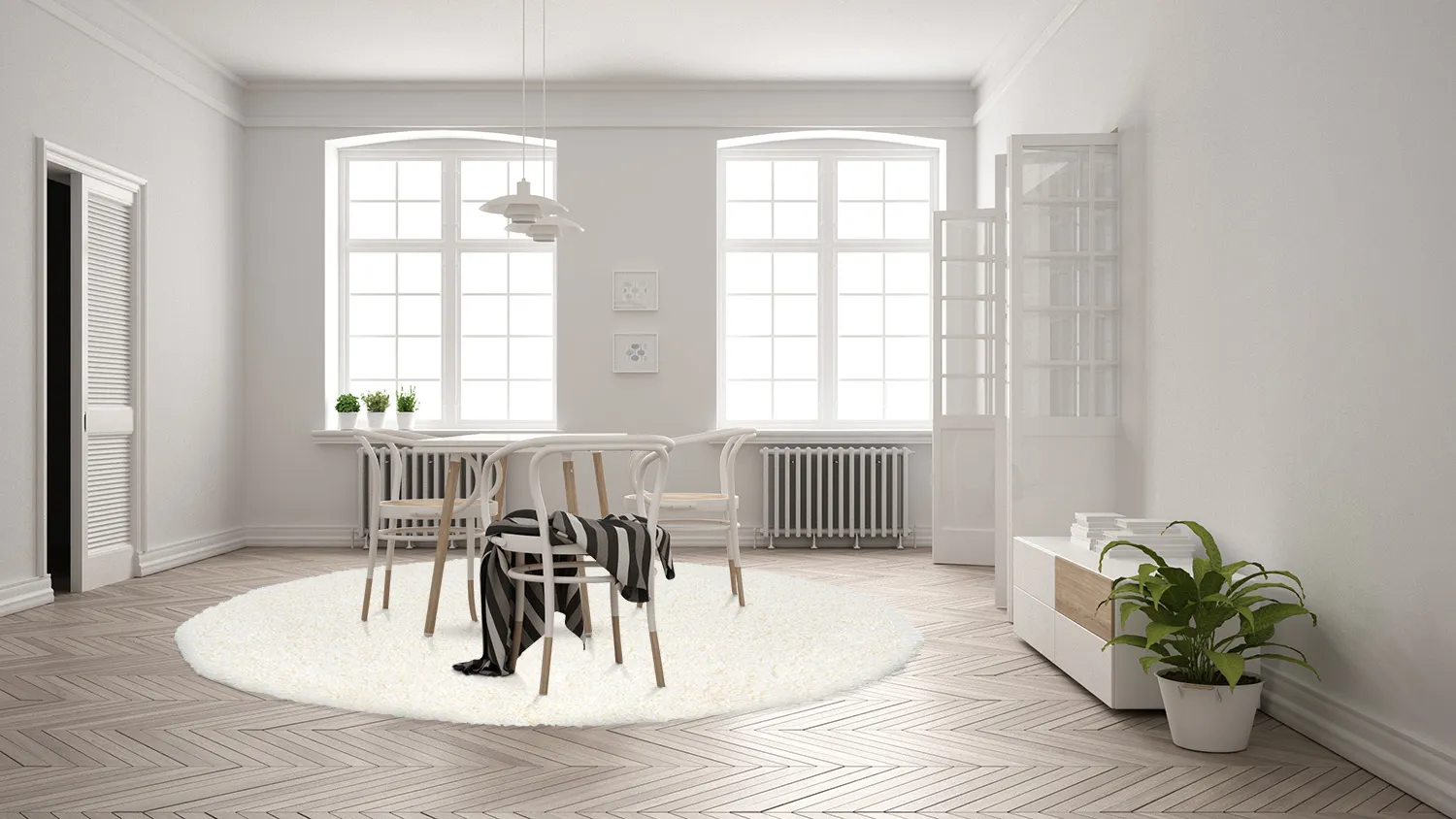 Kerek szőnyegek - Antuco (fehér)