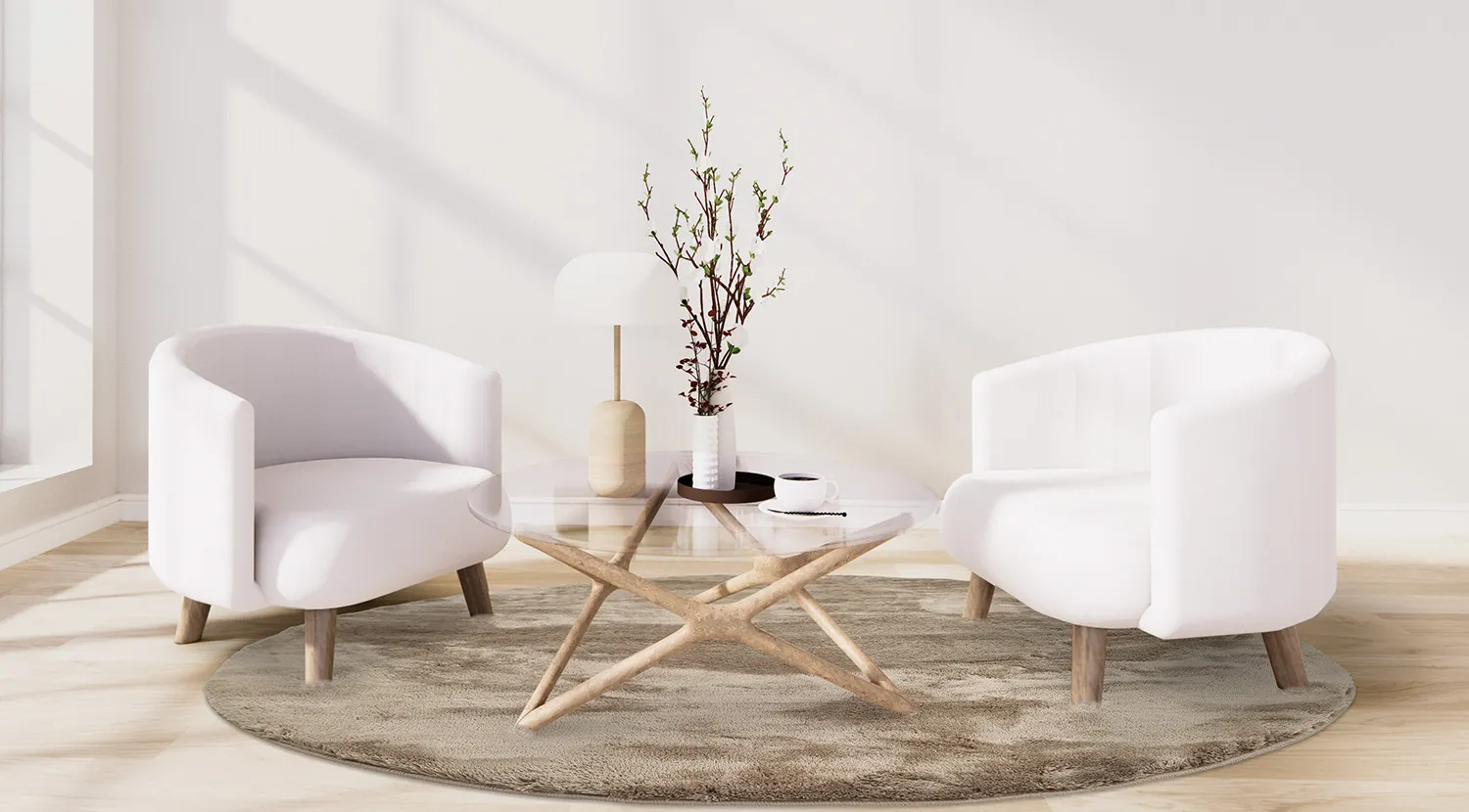 Kerek szőnyegek - Aranga Super Soft Fur (barna)