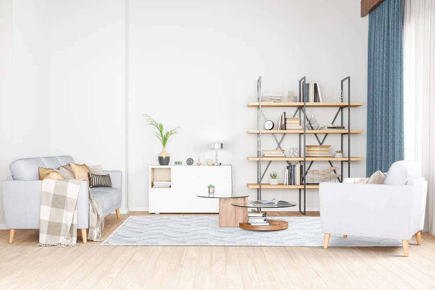 Beltéri és kültéri szőnyeg - Beau (kék)