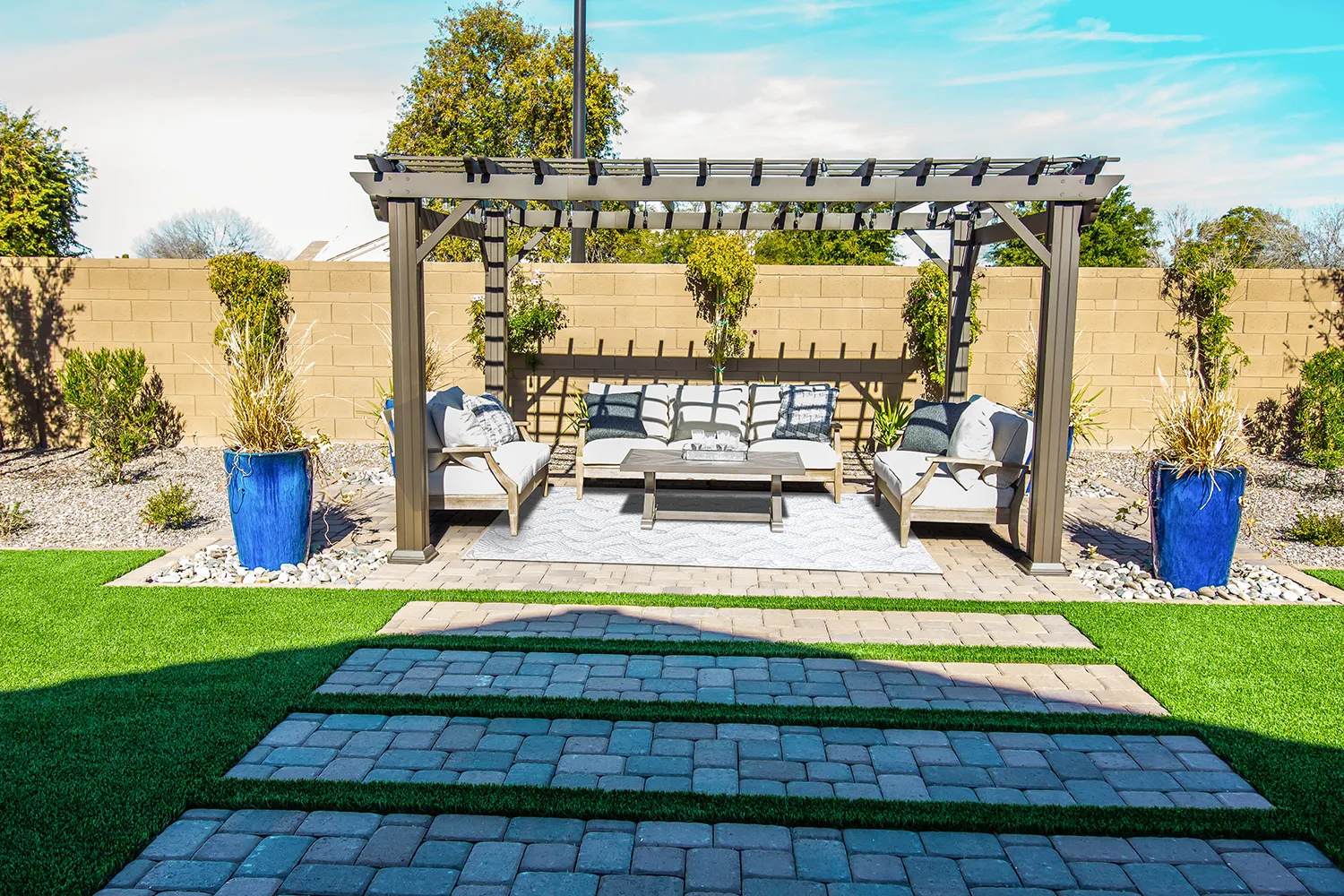 Beltéri és kültéri szőnyeg - Beau (kék)