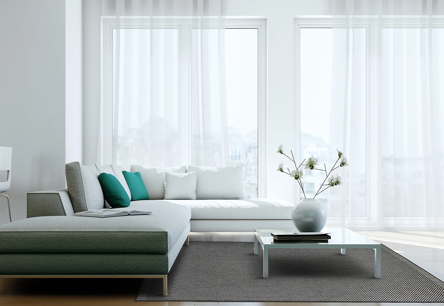 Beltéri és kültéri szőnyeg - Bennett (fekete)