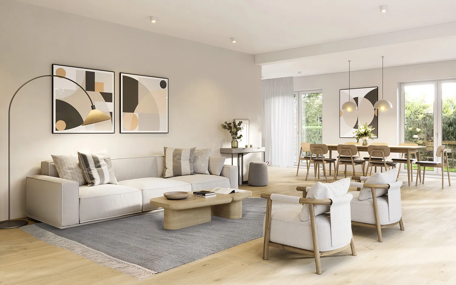 Gyapjúszőnyeg - Bibury (világosszürke)