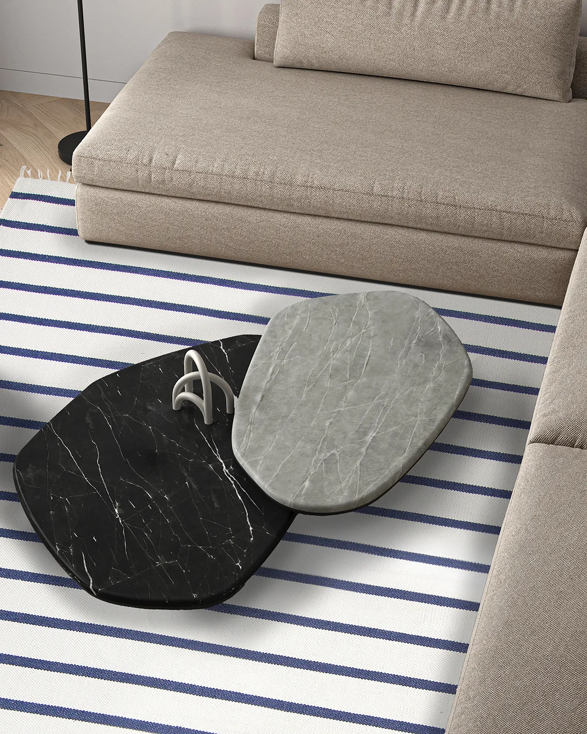 Pamutszőnyeg - Helle (kék)