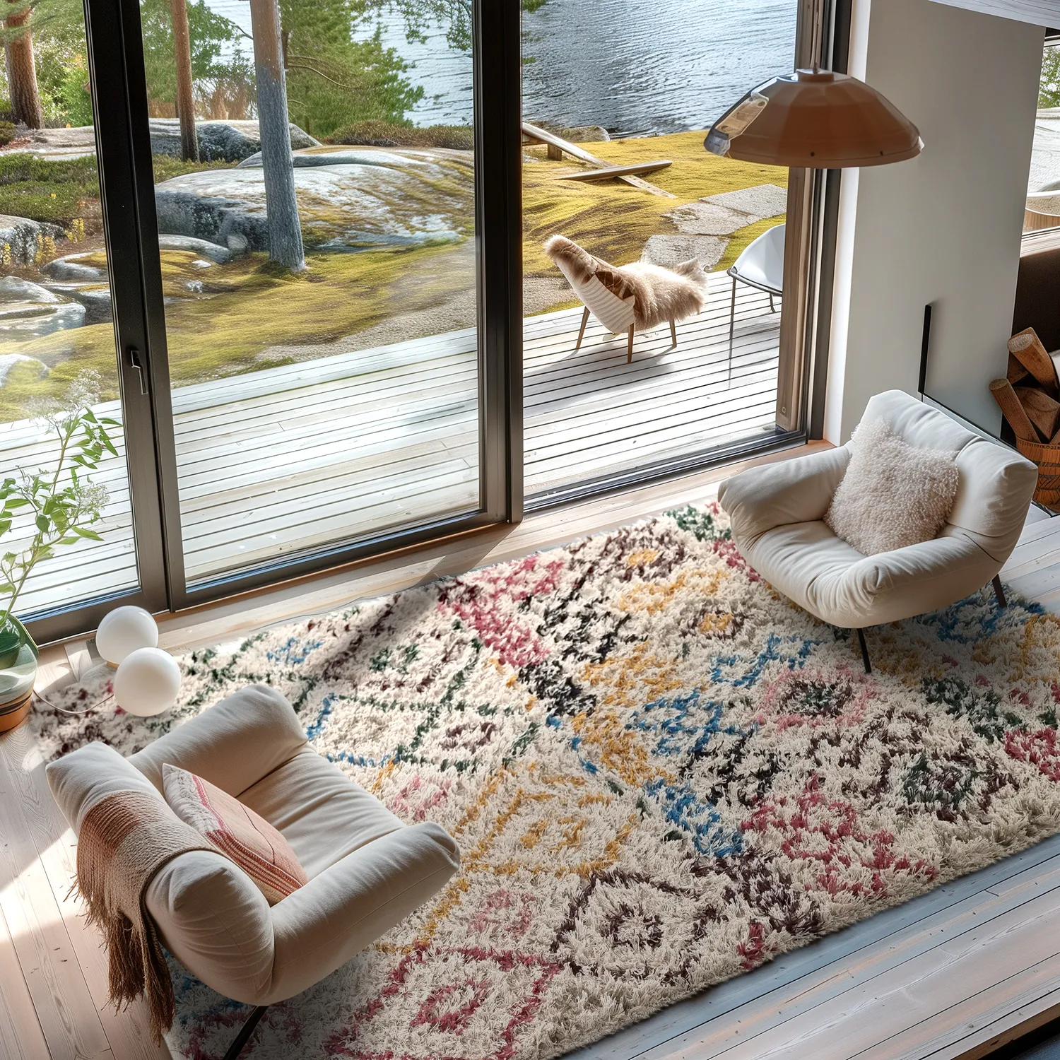 Shaggy szőnyeg - Maloney Natural Cotton Shaggy (multi)