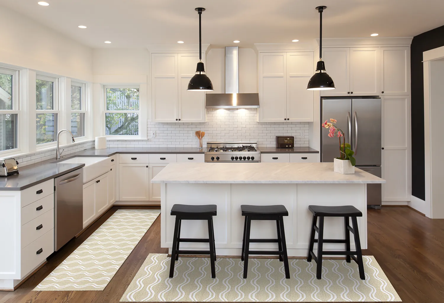 Plasztik szőnyegek - Camden (bézs/fehér)