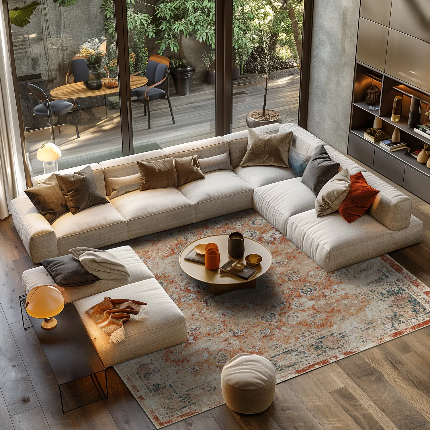 Wilton szőnyeg - Douz (piros/többszínű)