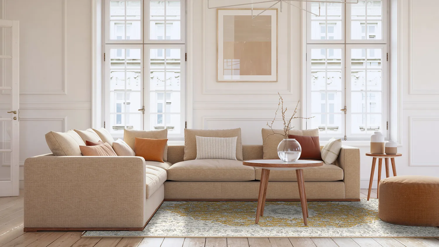 Wilton szőnyeg - Arabella (okker)