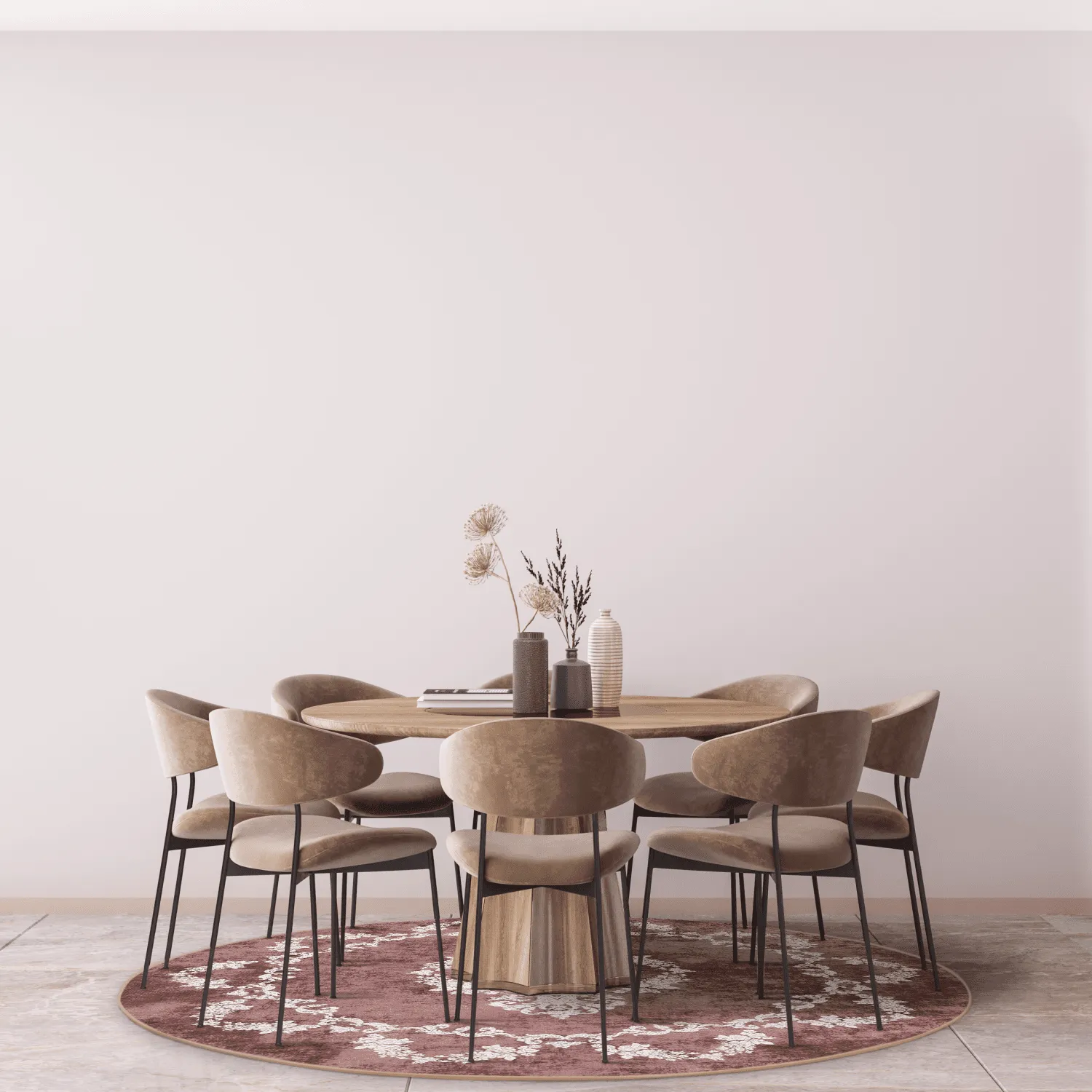 Kerek szőnyeg - Taknis (piros)