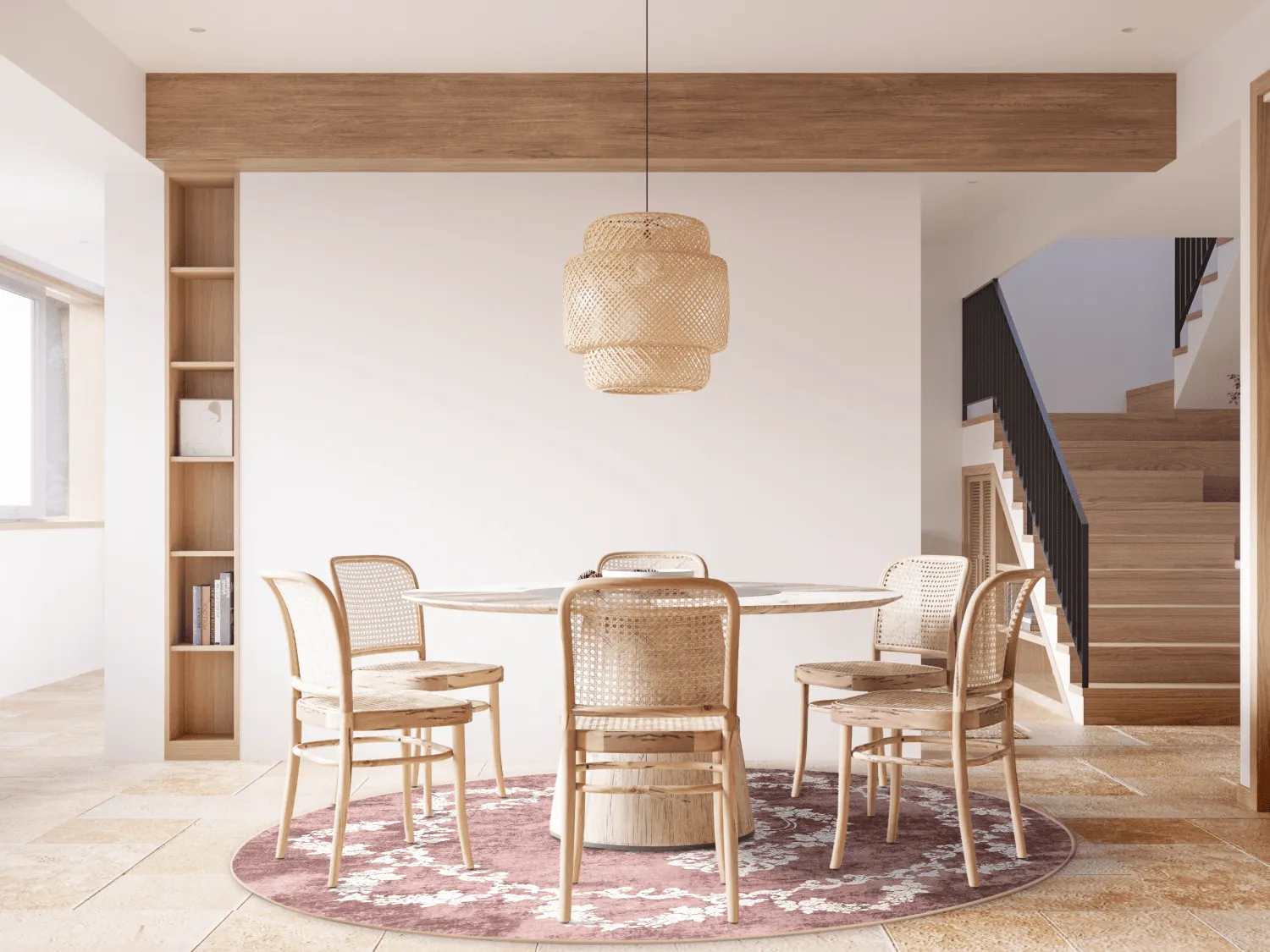 Kerek szőnyeg - Taknis (piros)